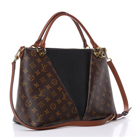 louis vuitton v tote mm black|Louis Vuitton satchel black.